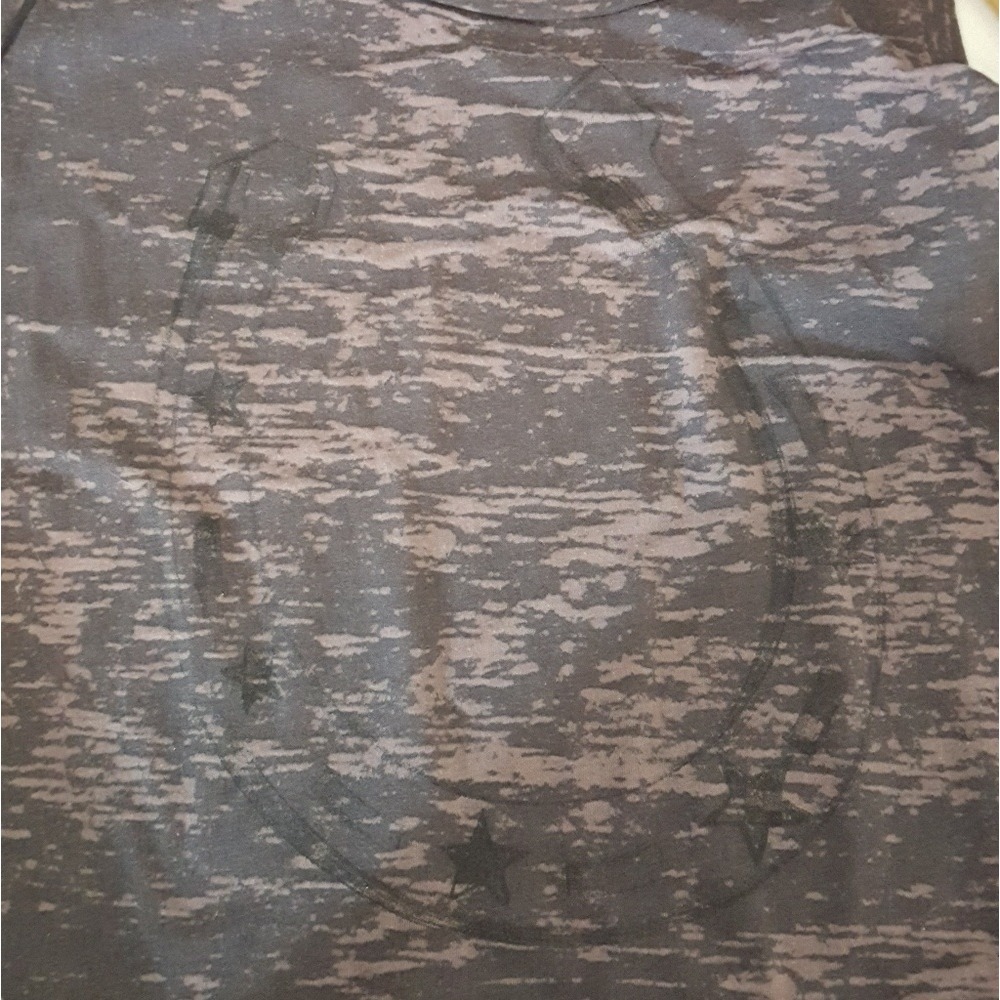 Project Social T Y2K Gray Burnout Horseshoe Graphic Muscle Tank Top Medium - Picture 7 of 7